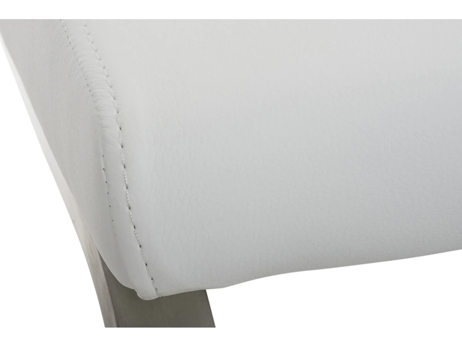 Lot de 2  chaises oscillantes - Similicuir & Nature - Blanc - Belfort