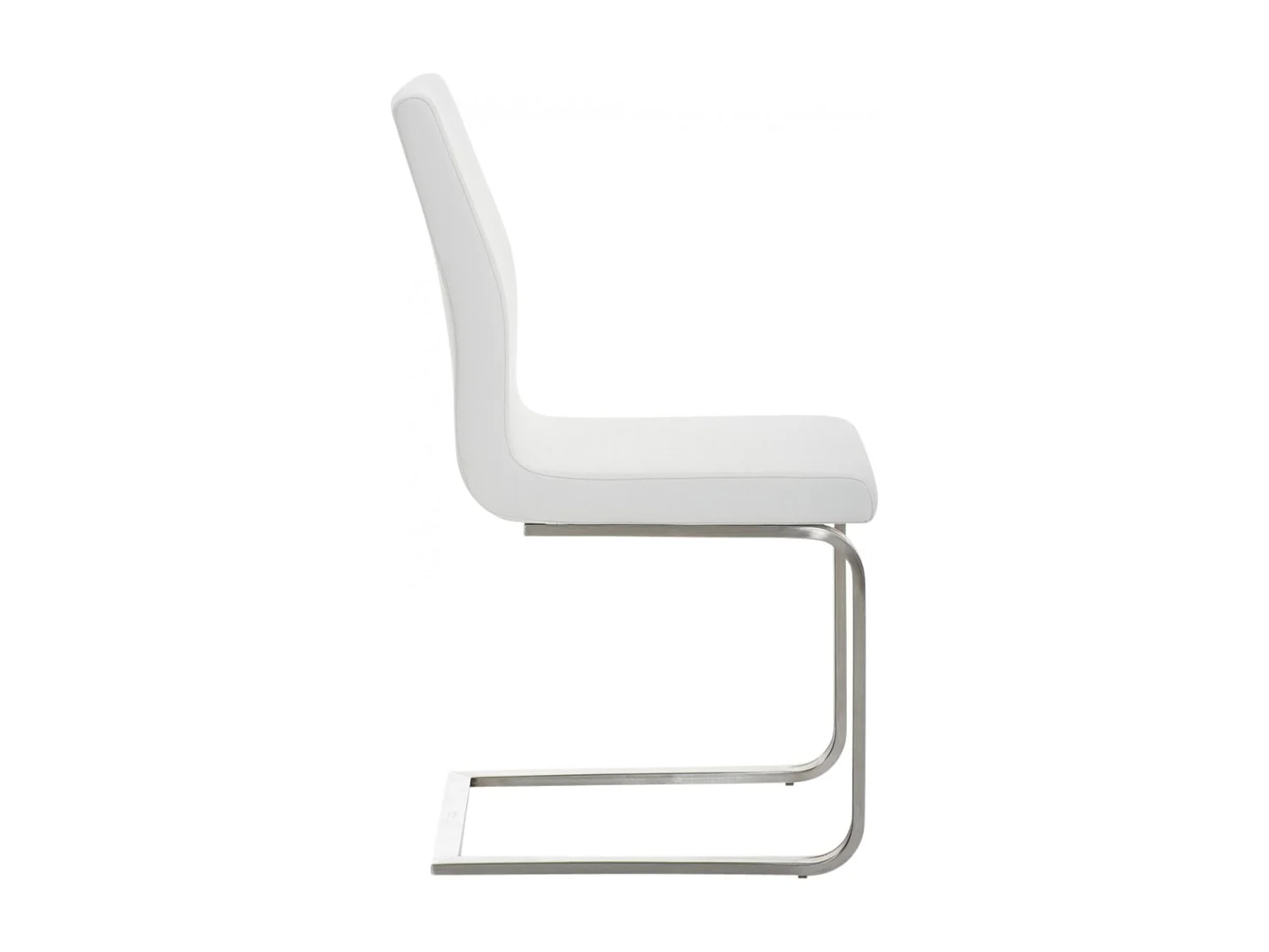 Lot de 2  chaises oscillantes - Similicuir & Noir - Blanc - Belfort