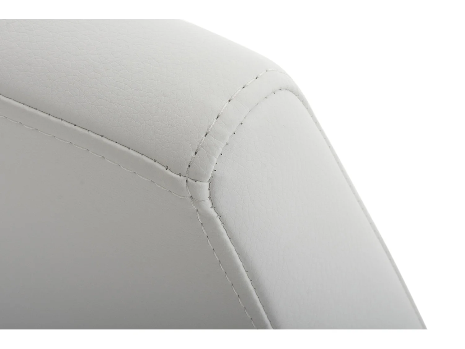 Lot de 2  chaises oscillantes - Similicuir & Noir - Blanc - Belfort