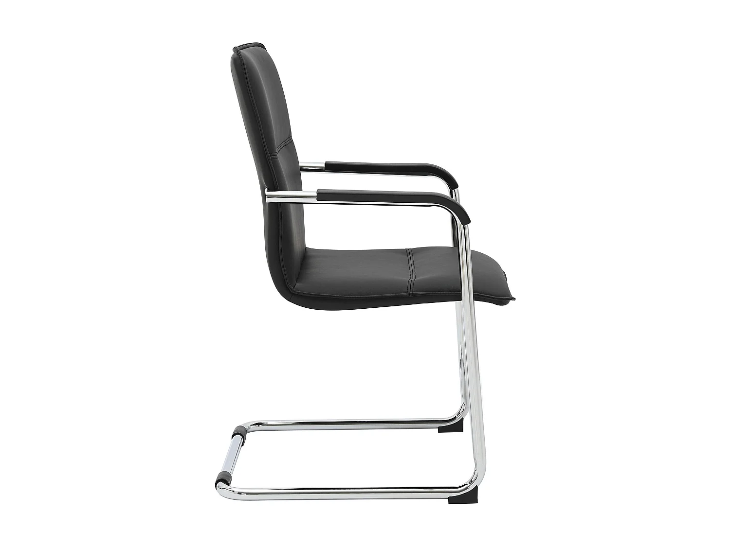 Set van 2  schommelstoelen - Kunstleer & natura - zwart - Seattle