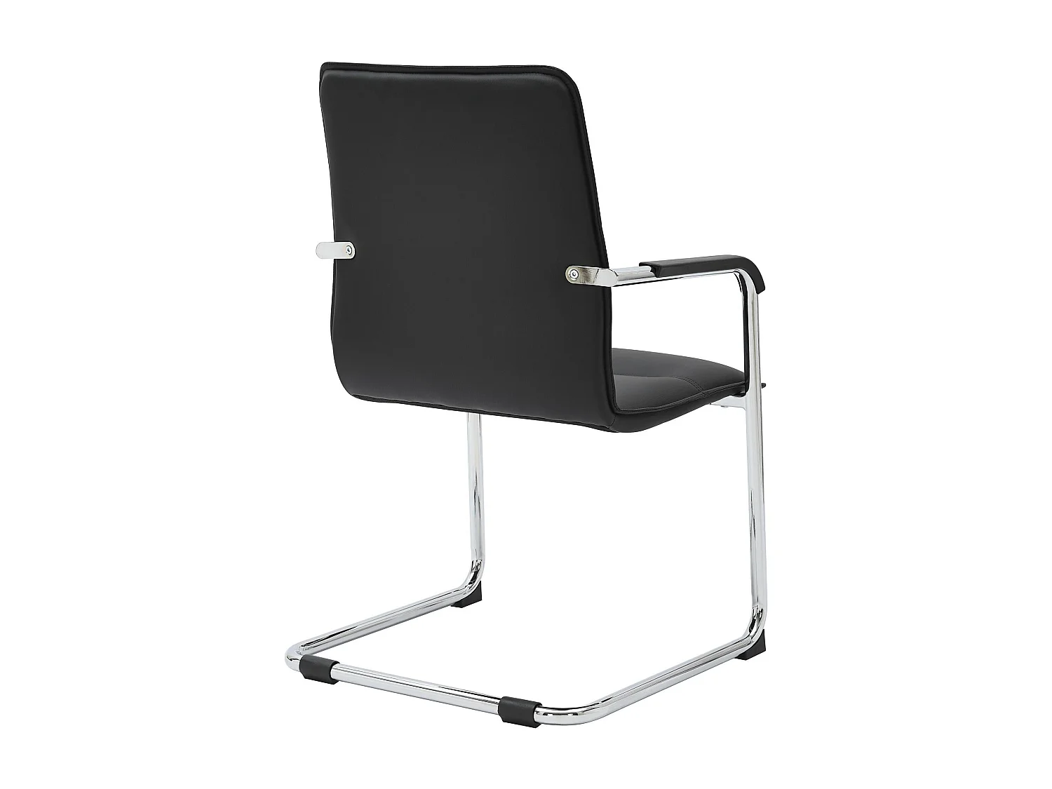 Set van 2  schommelstoelen - Kunstleer & natura - zwart - Seattle