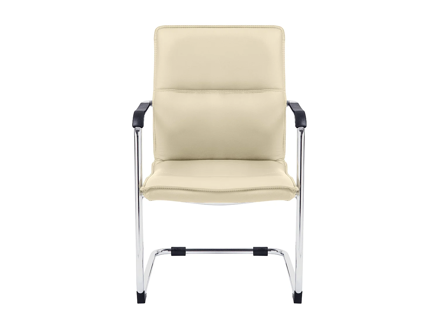 Set van 2  schommelstoelen - Kunstleer & wit - creme - Seattle