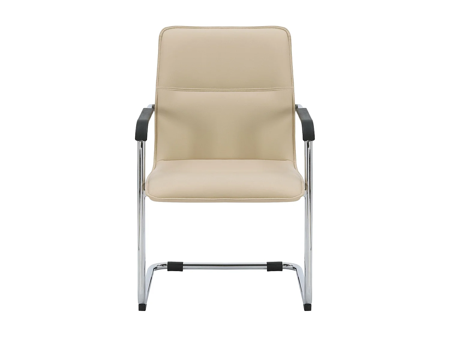 Lot de 2  chaises oscillantes - Similicuir & Nature - Crème - Seattle