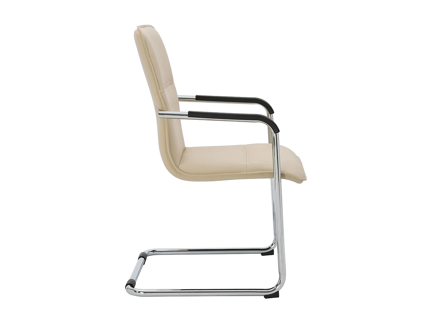 Lot de 2  chaises oscillantes - Similicuir & Nature - Crème - Seattle