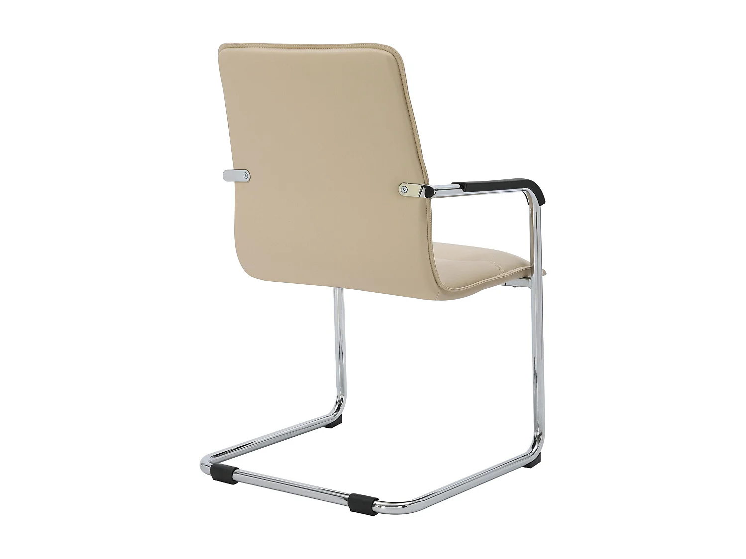 Lot de 2  chaises oscillantes - Similicuir & Nature - Crème - Seattle