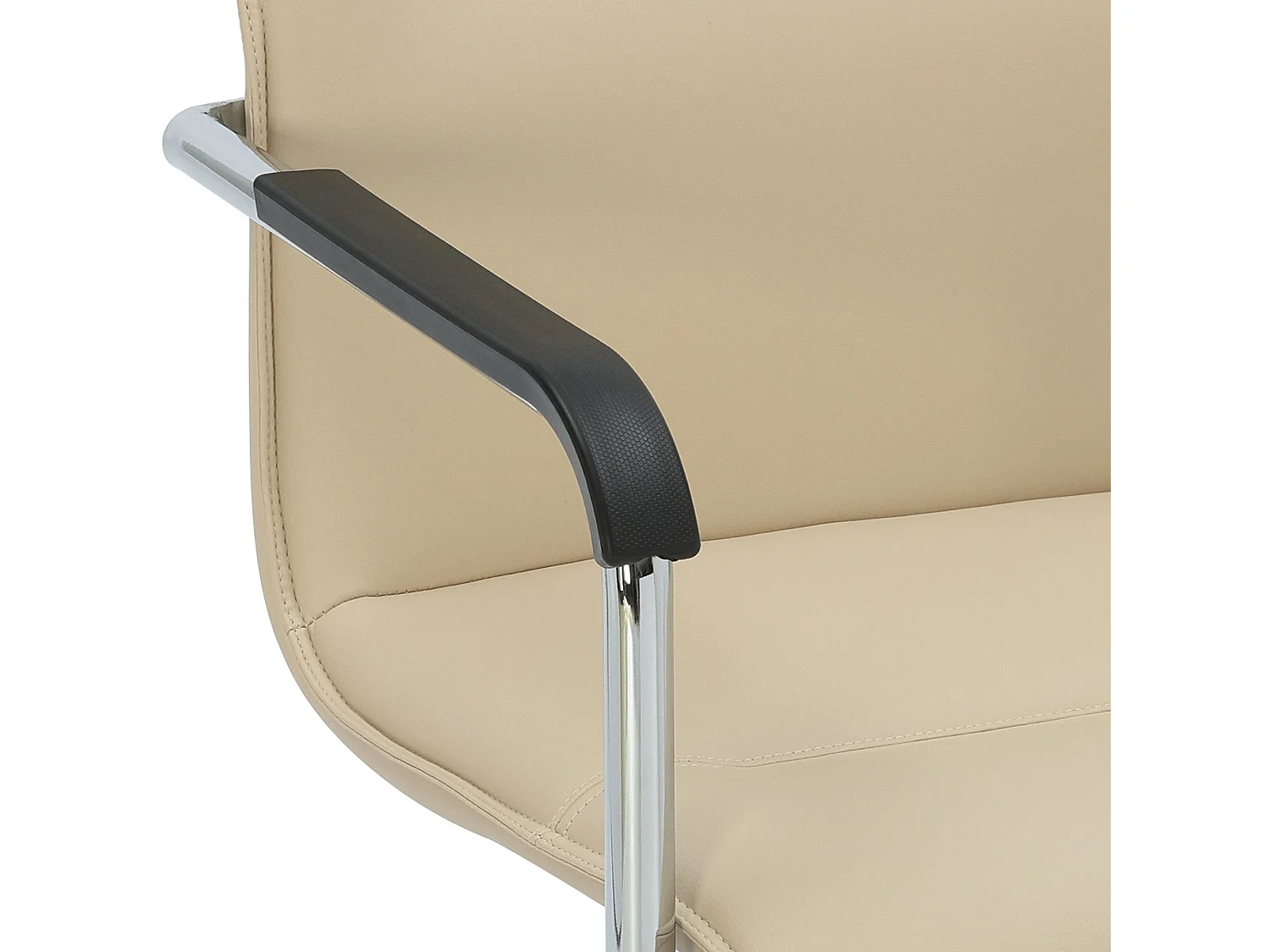 Lot de 2  chaises oscillantes - Similicuir & Nature - Crème - Seattle