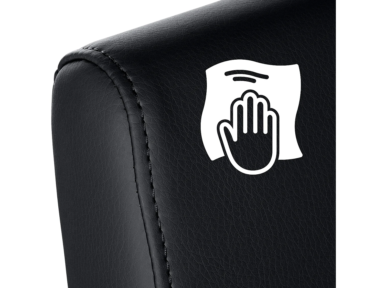 chaises oscillantes - Similicuir - Noir - Belfort