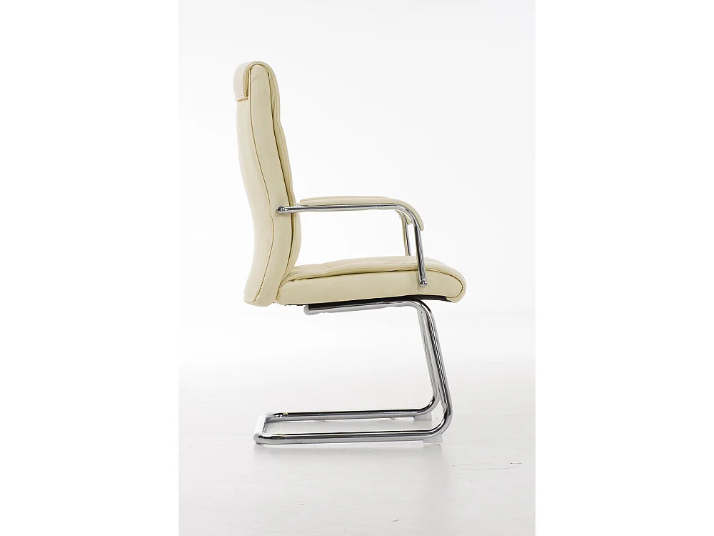 chaises oscillantes - Similicuir - Crème - Caro