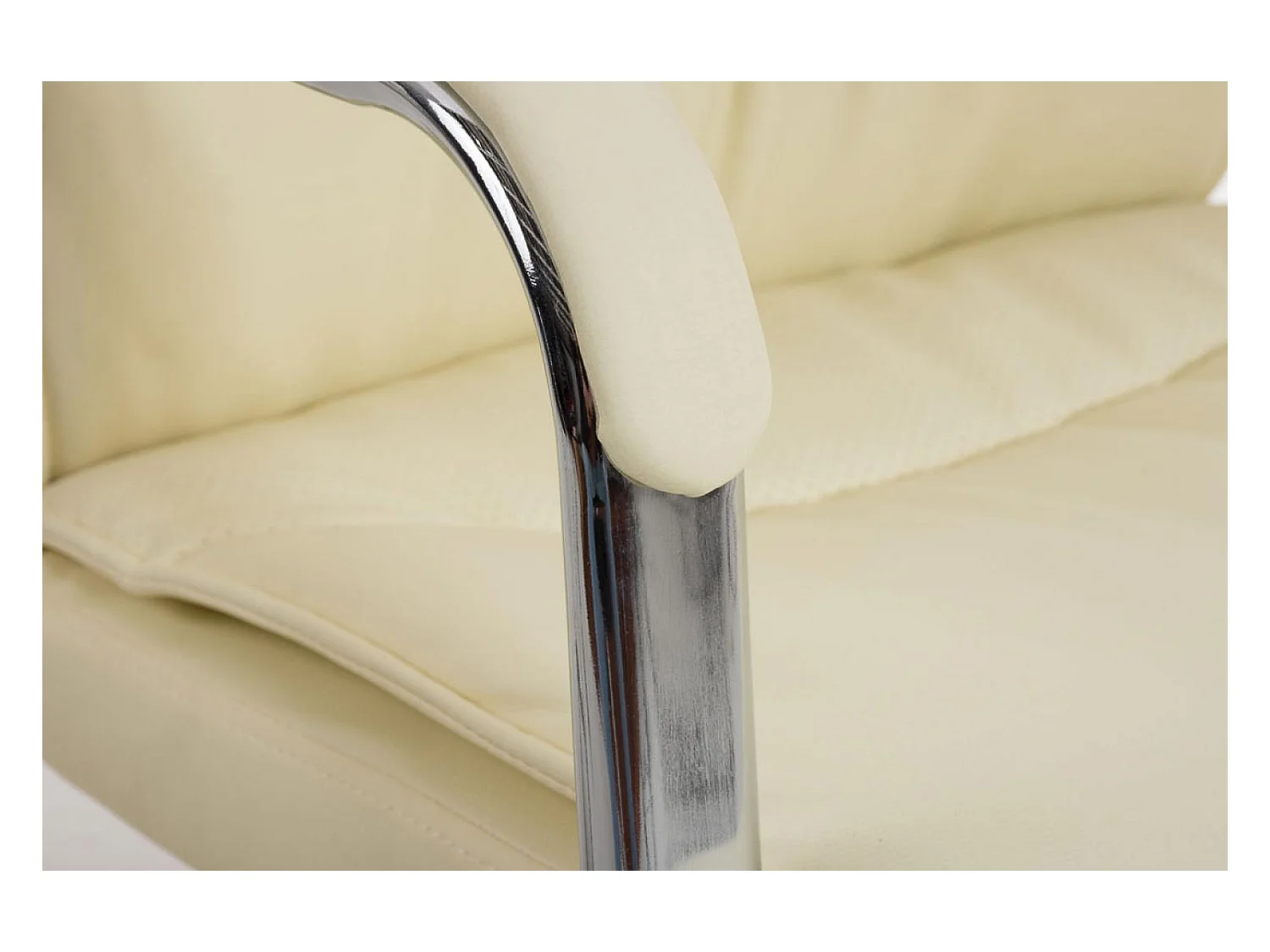 chaises oscillantes - Similicuir - Crème - Caro