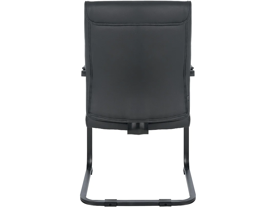 chaises oscillantes - Similicuir & Chrome - Noir / Noir - XL Anubis
