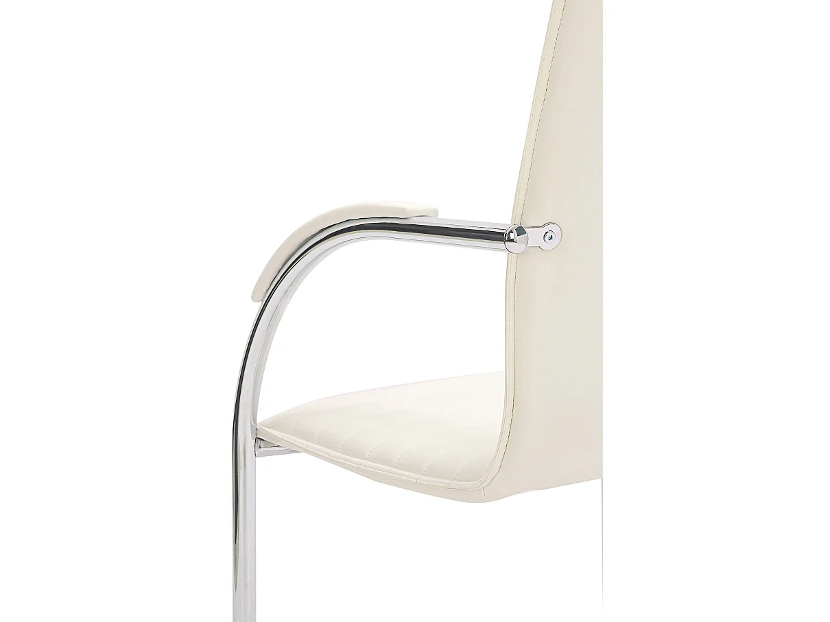 chaises oscillantes - Similicuir - Blanc - Tira