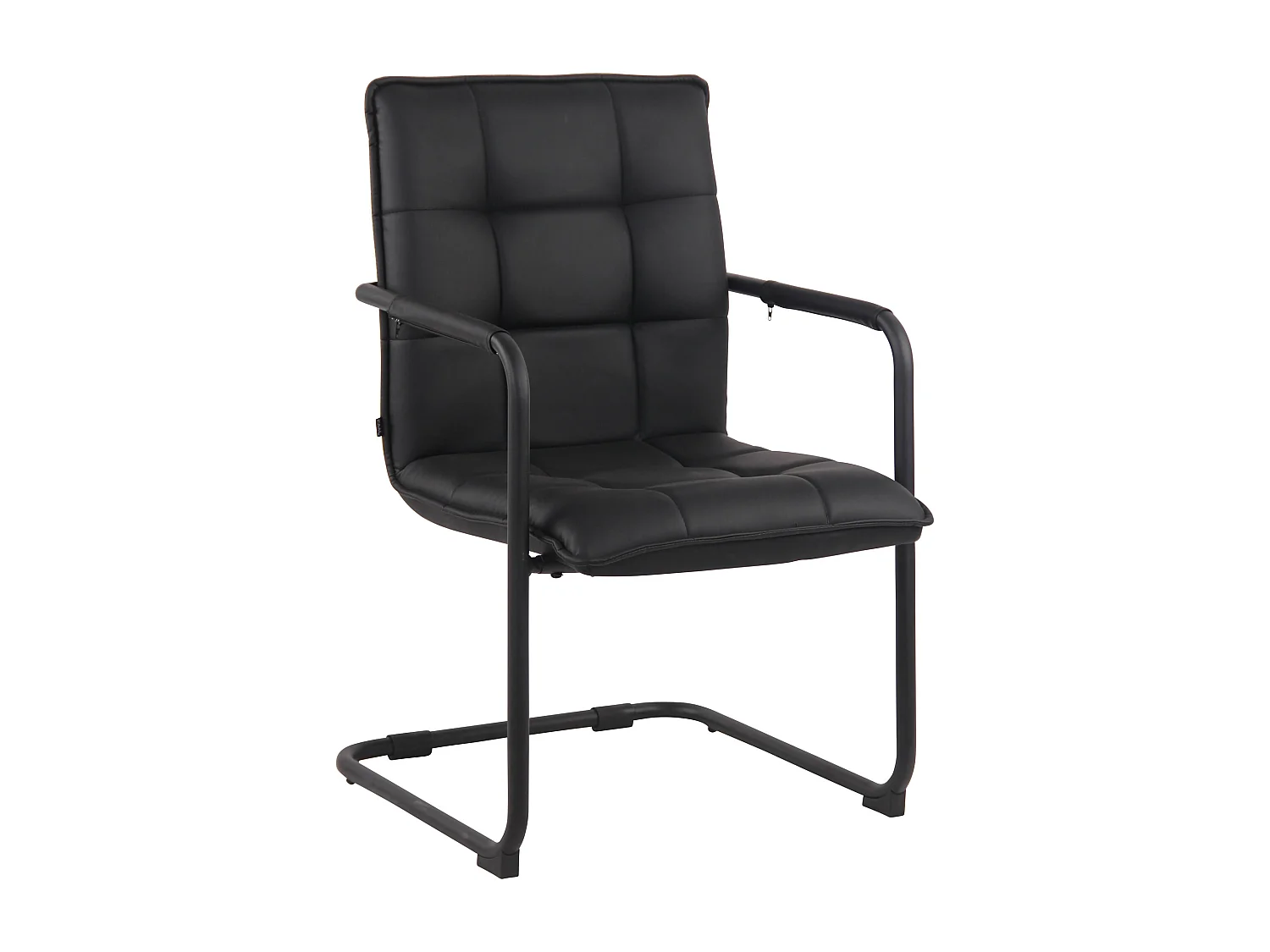 chaises oscillantes - Similicuir & Métal - Noir - Gandia