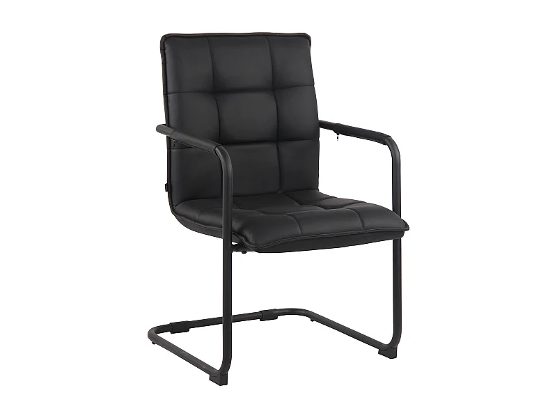 chaises oscillantes - Similicuir & Métal - Noir - Gandia