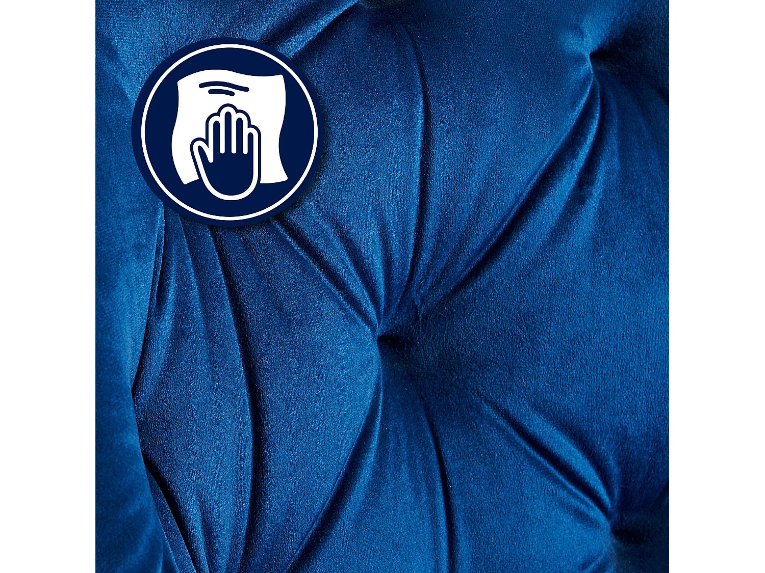 chaises avec accoudoirs - Velours - Bleu - Cassis