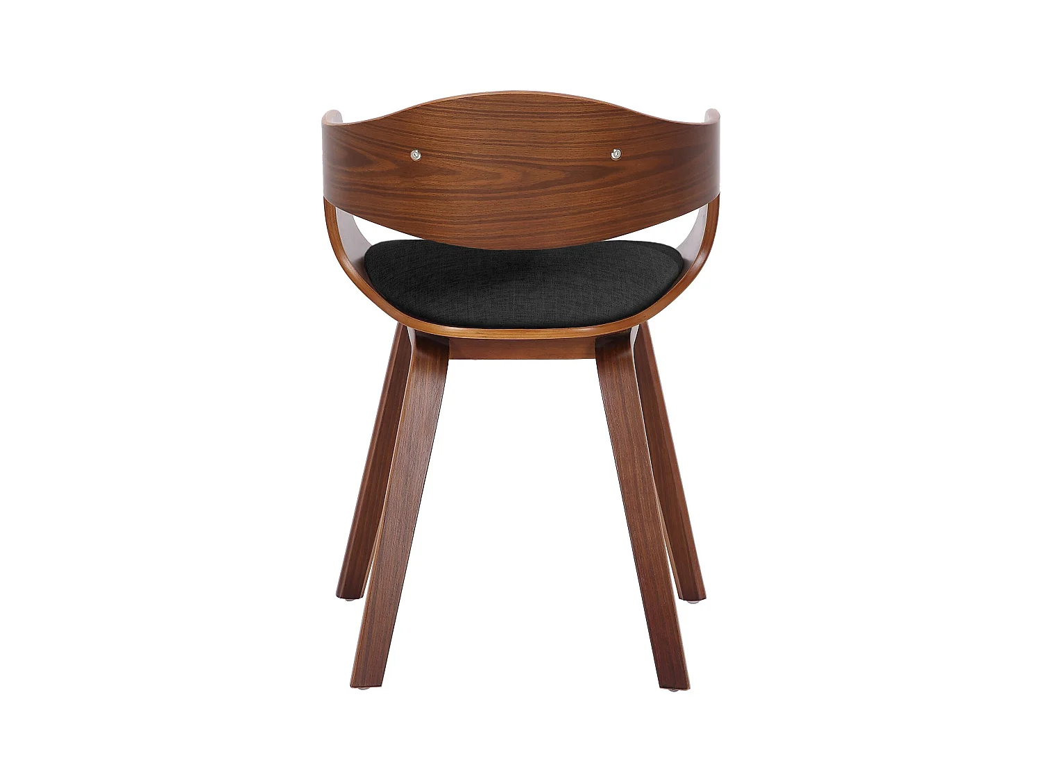 chaises avec accoudoirs - Tissu - Noyer / Gris foncé - Kingston