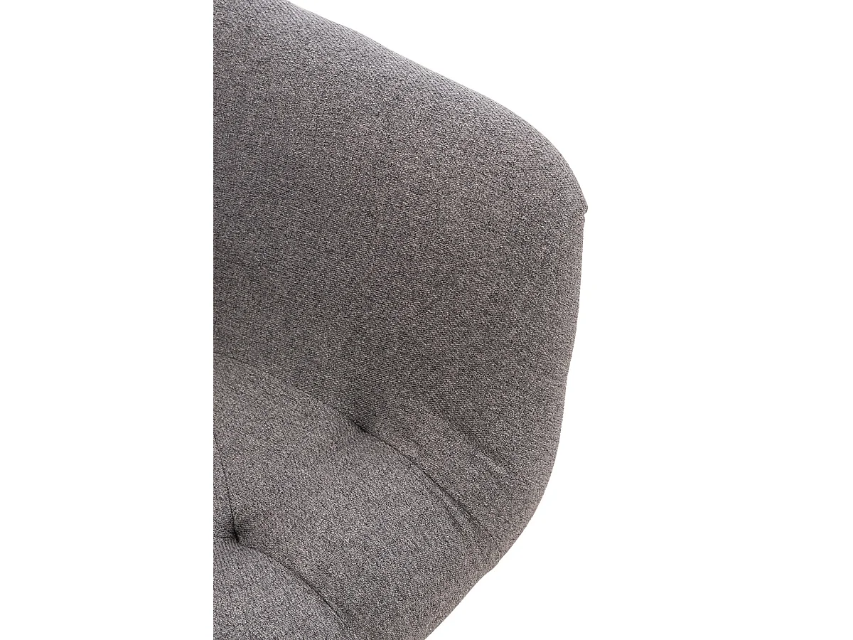 chaises avec accoudoirs - Tissu - Gris - Langford