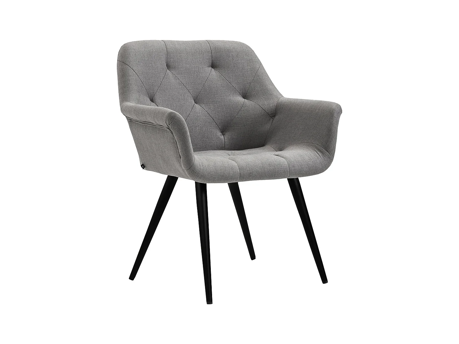 chaises avec accoudoirs - Tissu - Gris - Langford