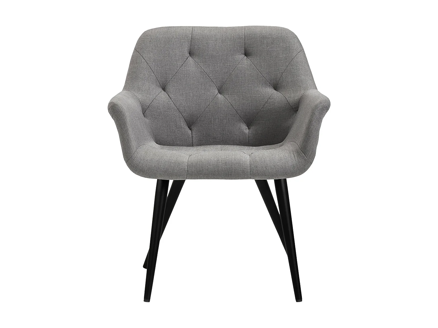 chaises avec accoudoirs - Tissu - Gris - Langford