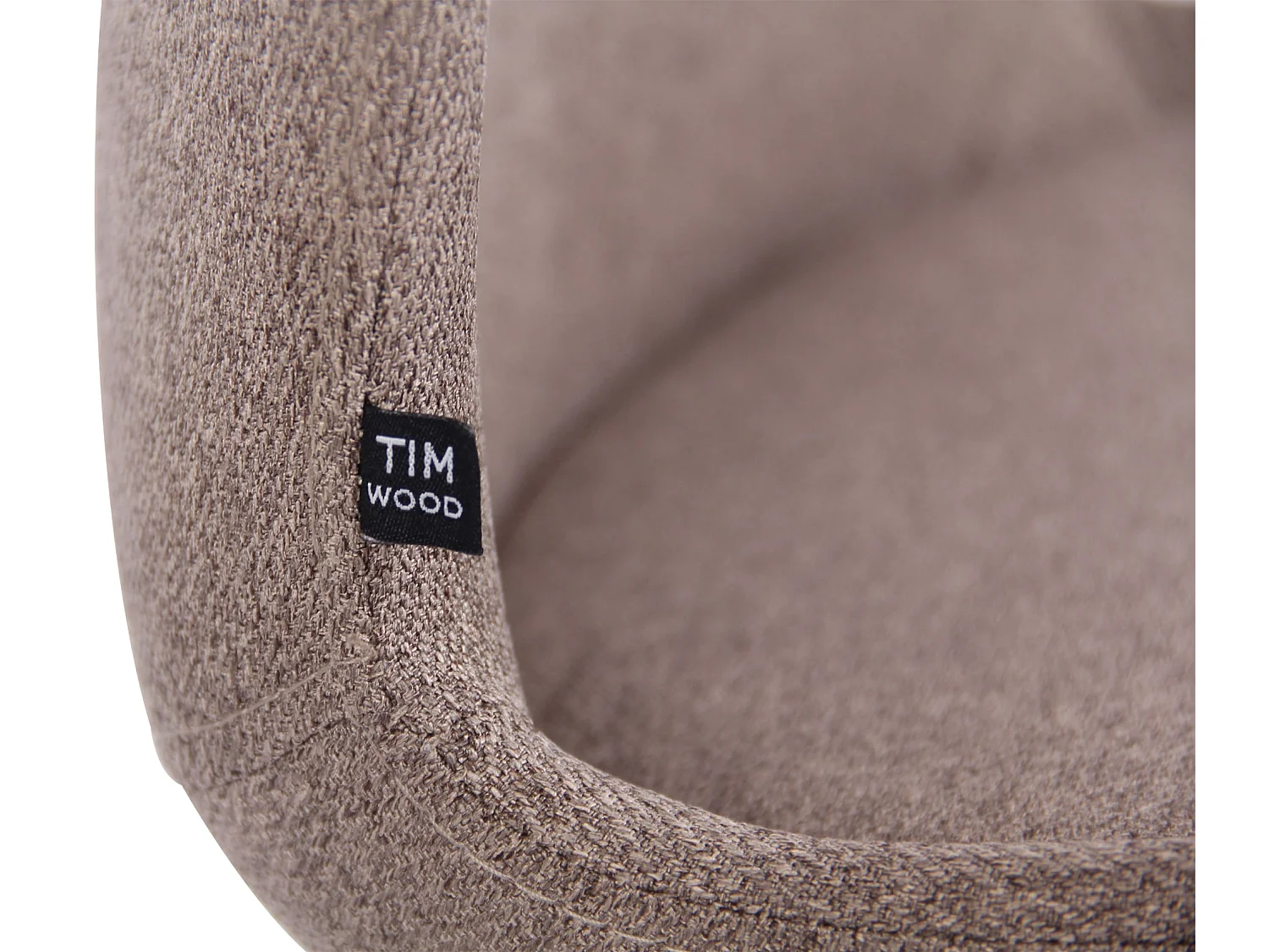 Lot de 4  chaise salle à manger - Tissu - Taupe - Luna