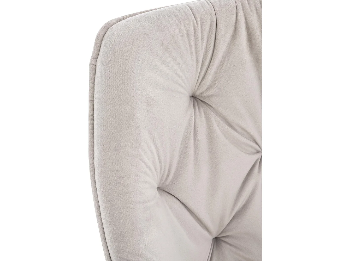 chaises avec accoudoirs - Velours & Noir - Gris - Tanna