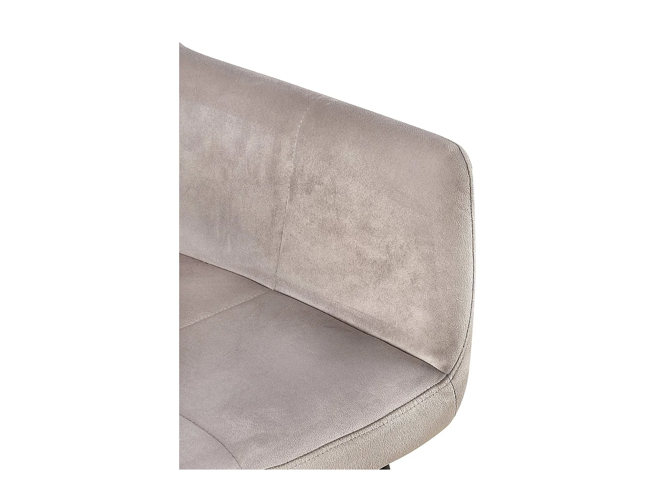 Sedia con braccioli - Velluto - grigio chiaro - Emia