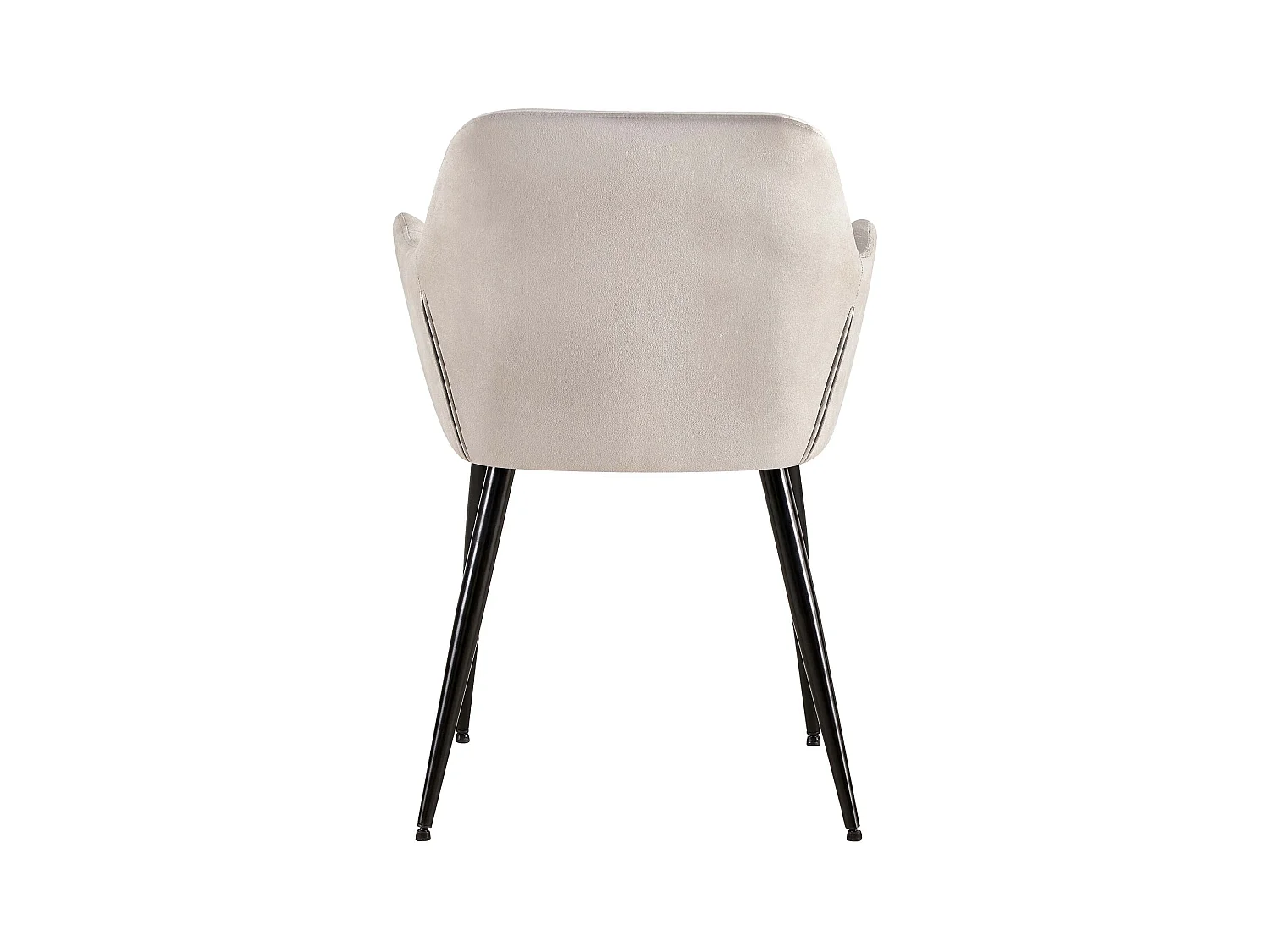 Sedia con braccioli - Velluto - grigio chiaro - Emia