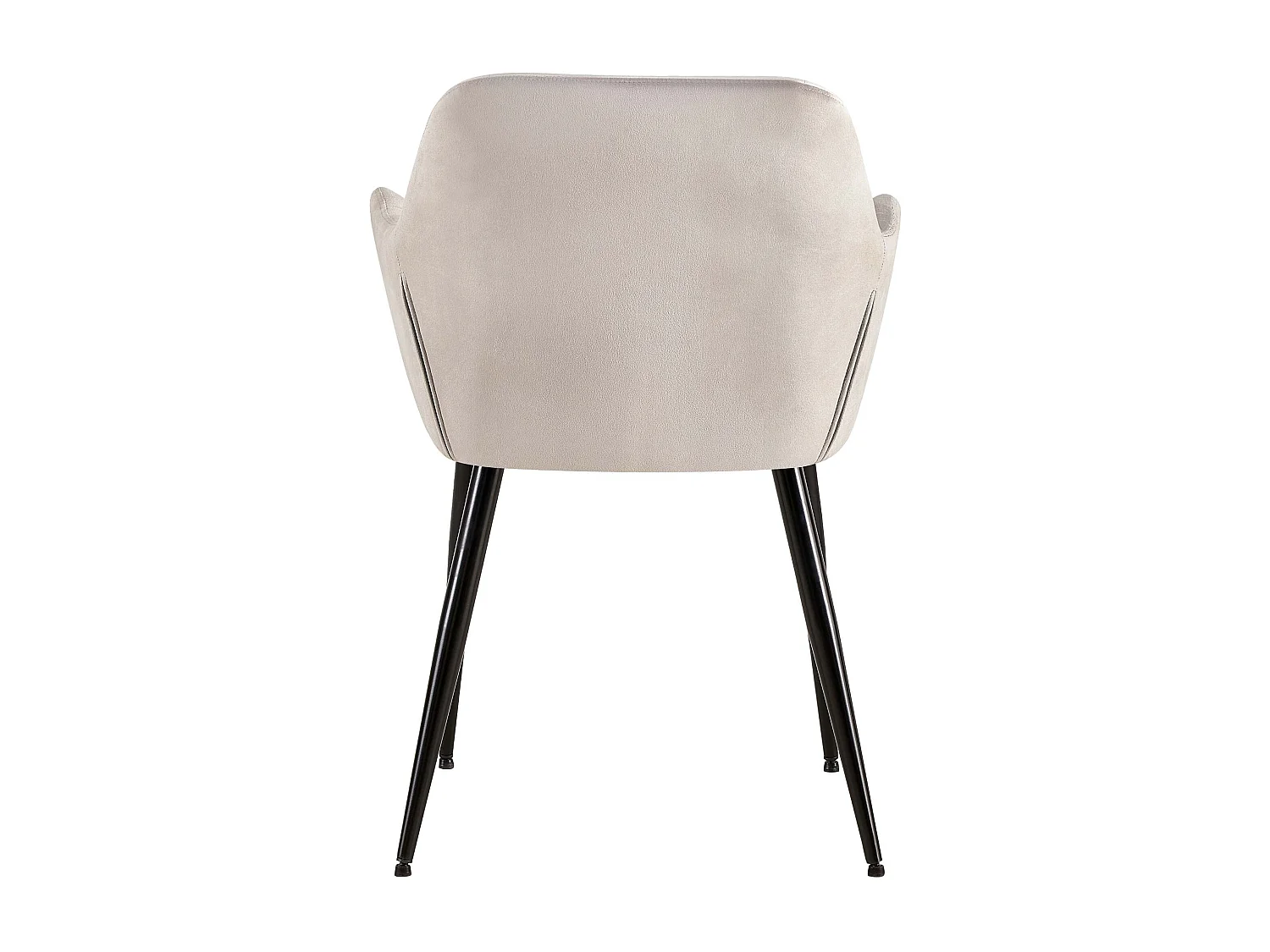 chaises avec accoudoirs - Velours - Gris clair - Emia