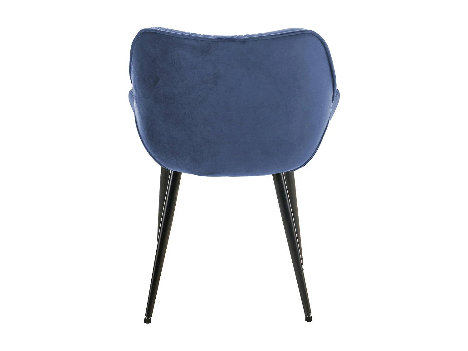 chaises avec accoudoirs - Velours - Bleu - Tanna