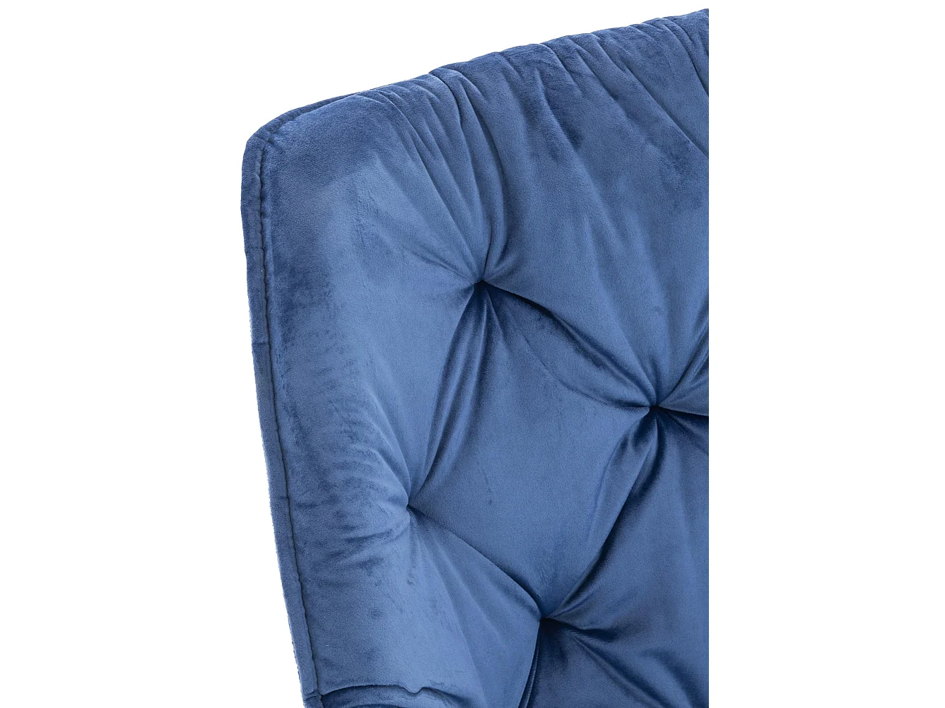 chaises avec accoudoirs - Velours - Bleu - Tanna
