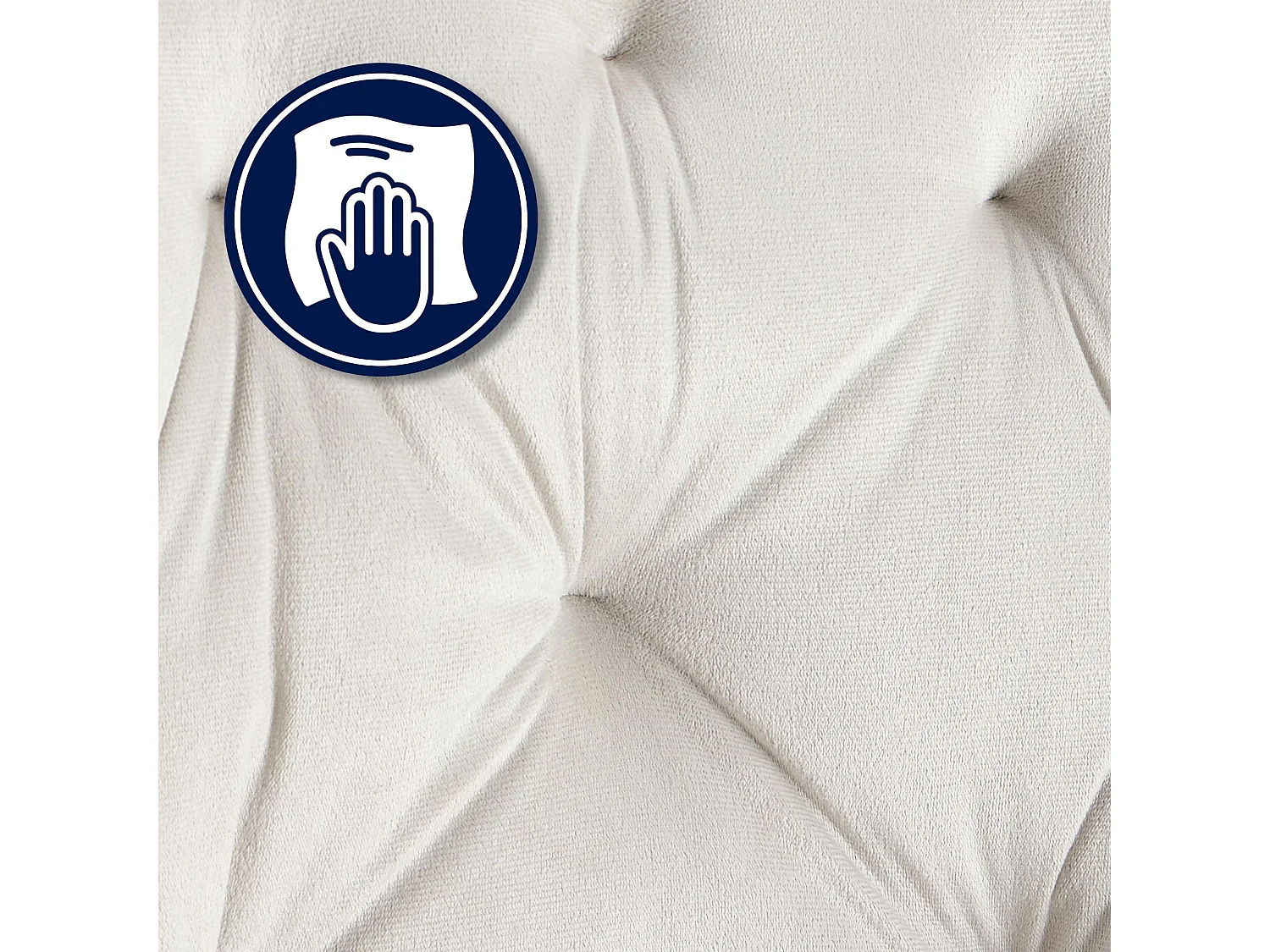 Set van 2  Stoel met armleuningen - Fluweel - licht grijs - Cassis