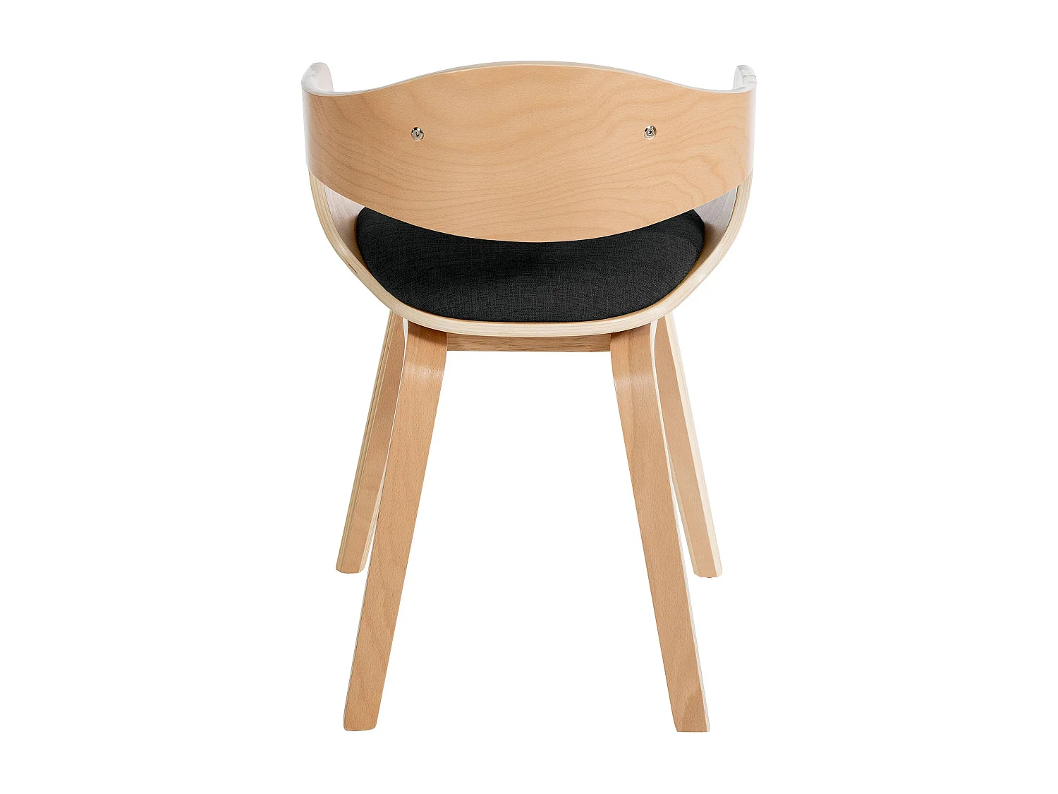 chaises avec accoudoirs - Tissu - Nature / Noir - Kingston