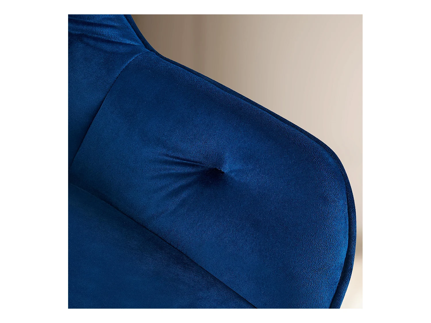 Set De 2  Silla con reposabrazos - Terciopelo - Azul - Cassis
