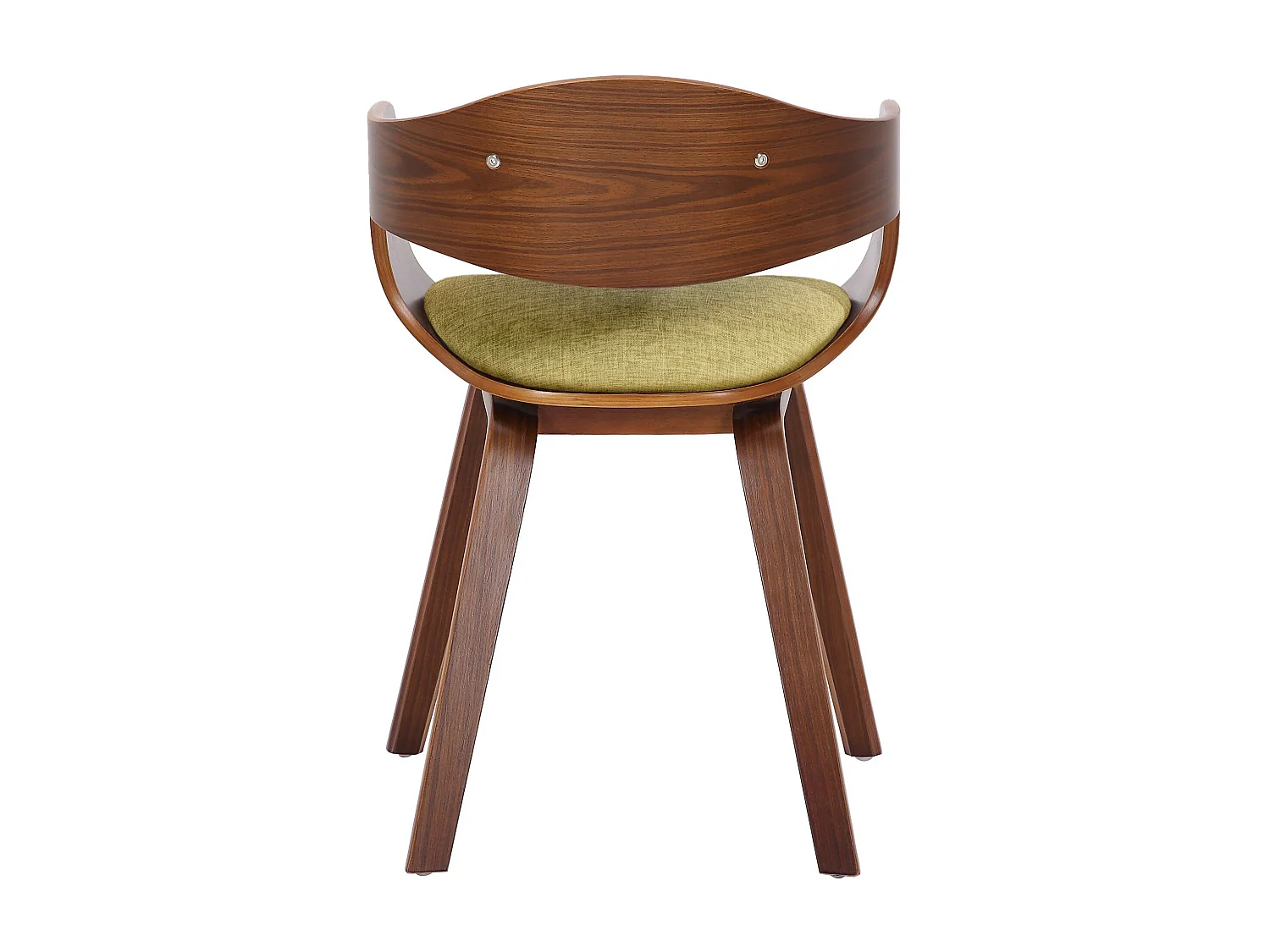 chaises avec accoudoirs - Tissu - Noyer / Vert clair - Kingston