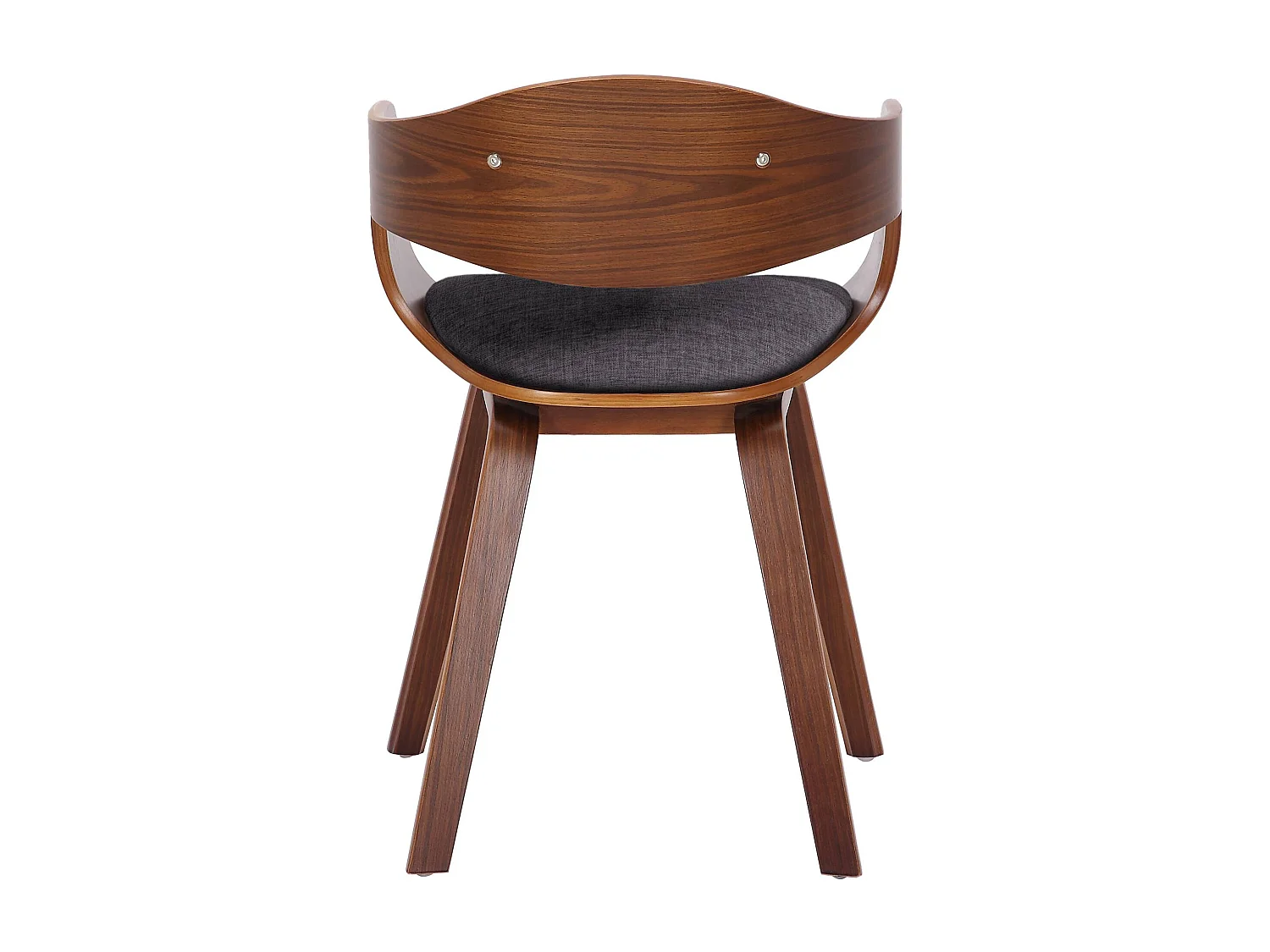 chaises avec accoudoirs - Tissu - Noyer / Gris clair - Kingston