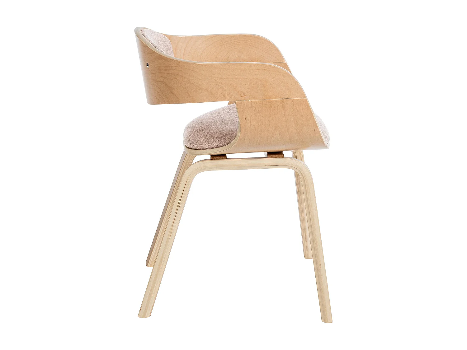 Stoel met armleuningen - Stof - natura/creme - Kingston