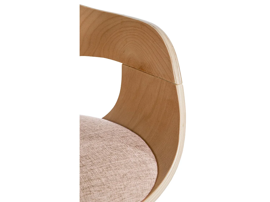 Stoel met armleuningen - Stof - natura/creme - Kingston