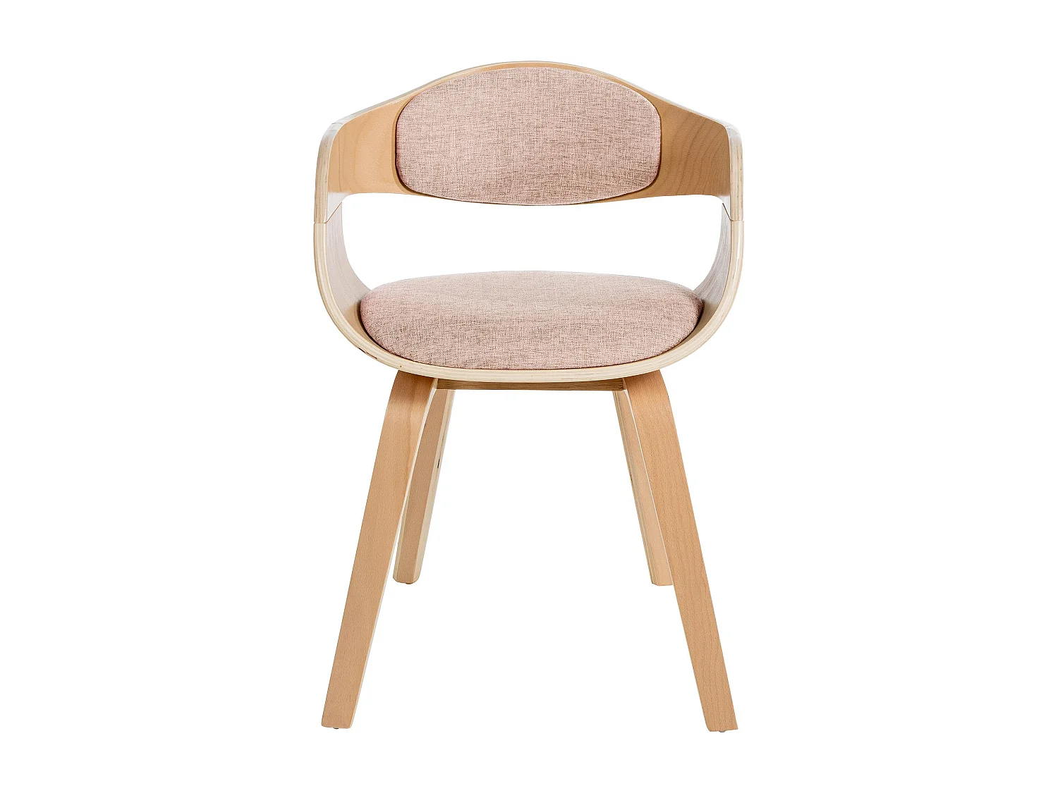 chaises avec accoudoirs - Tissu - Nature / Crème - Kingston