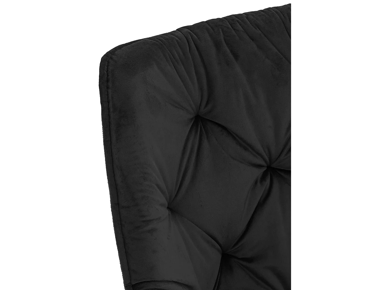 chaises avec accoudoirs - Velours - Noir - Tanna