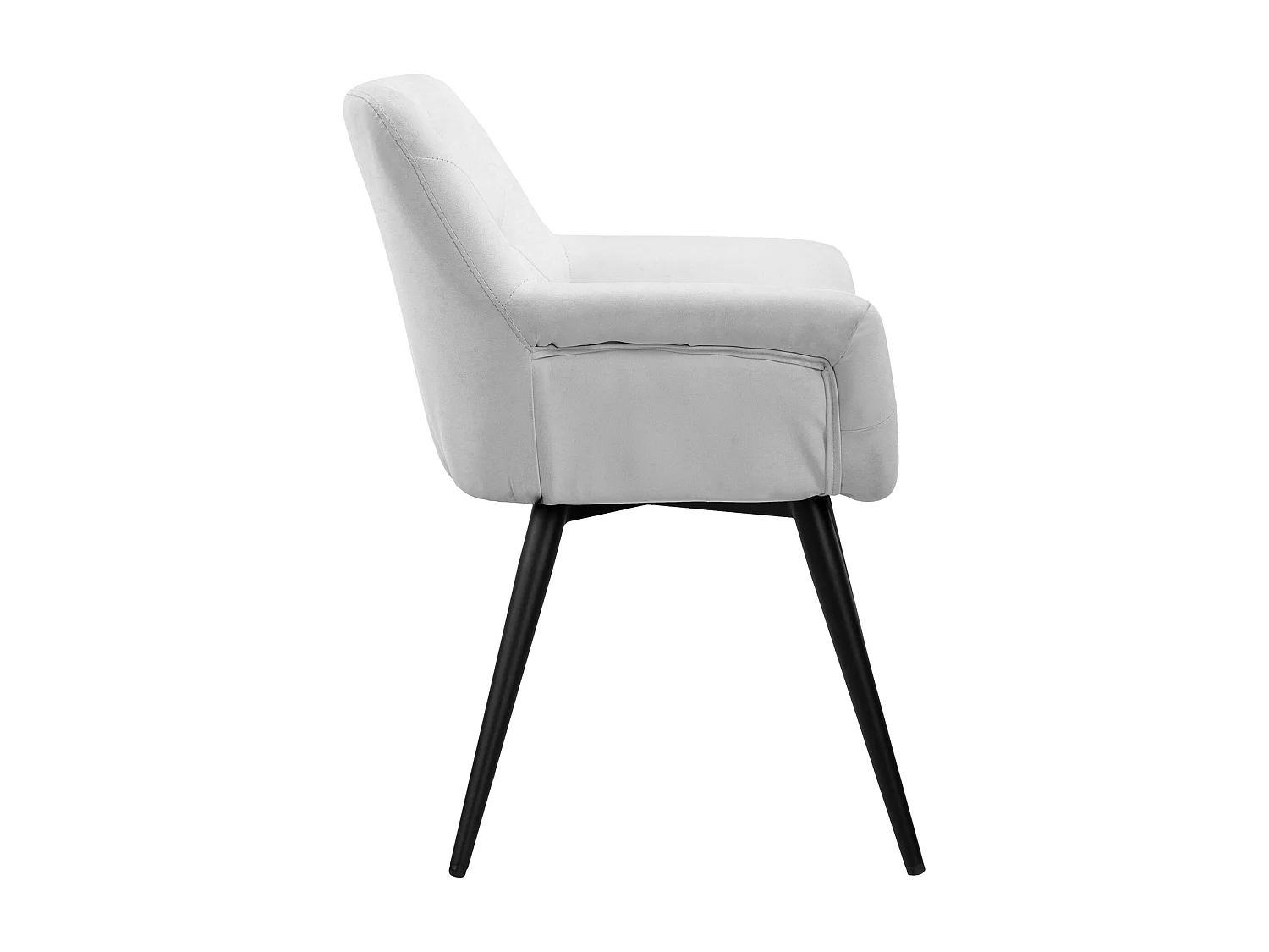 chaises avec accoudoirs - Similicuir - Blanc - Langford