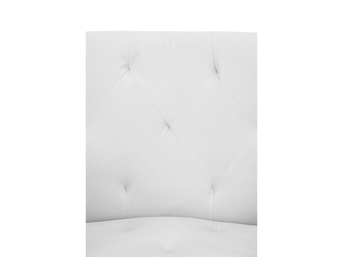 chaises avec accoudoirs - Similicuir - Blanc - Langford