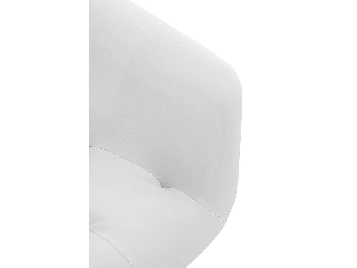 chaises avec accoudoirs - Similicuir - Blanc - Langford