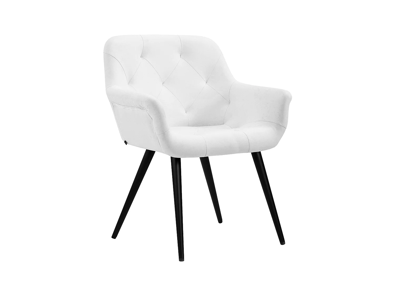 chaises avec accoudoirs - Similicuir - Blanc - Langford