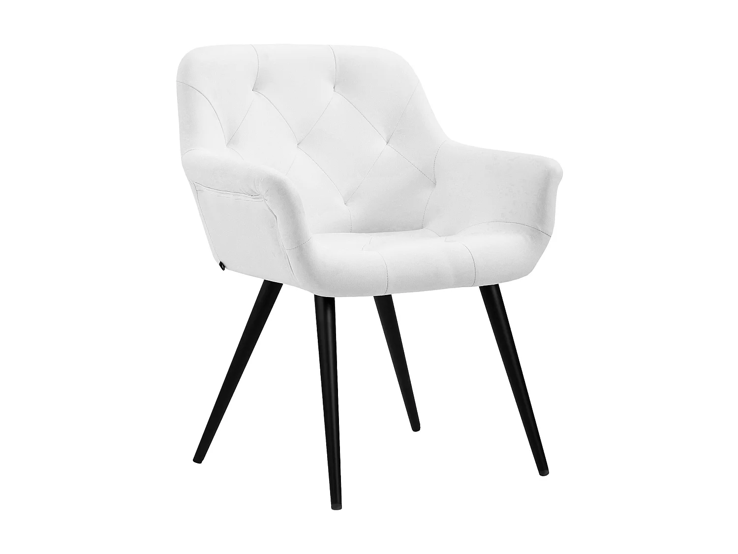chaises avec accoudoirs - Similicuir - Blanc - Langford