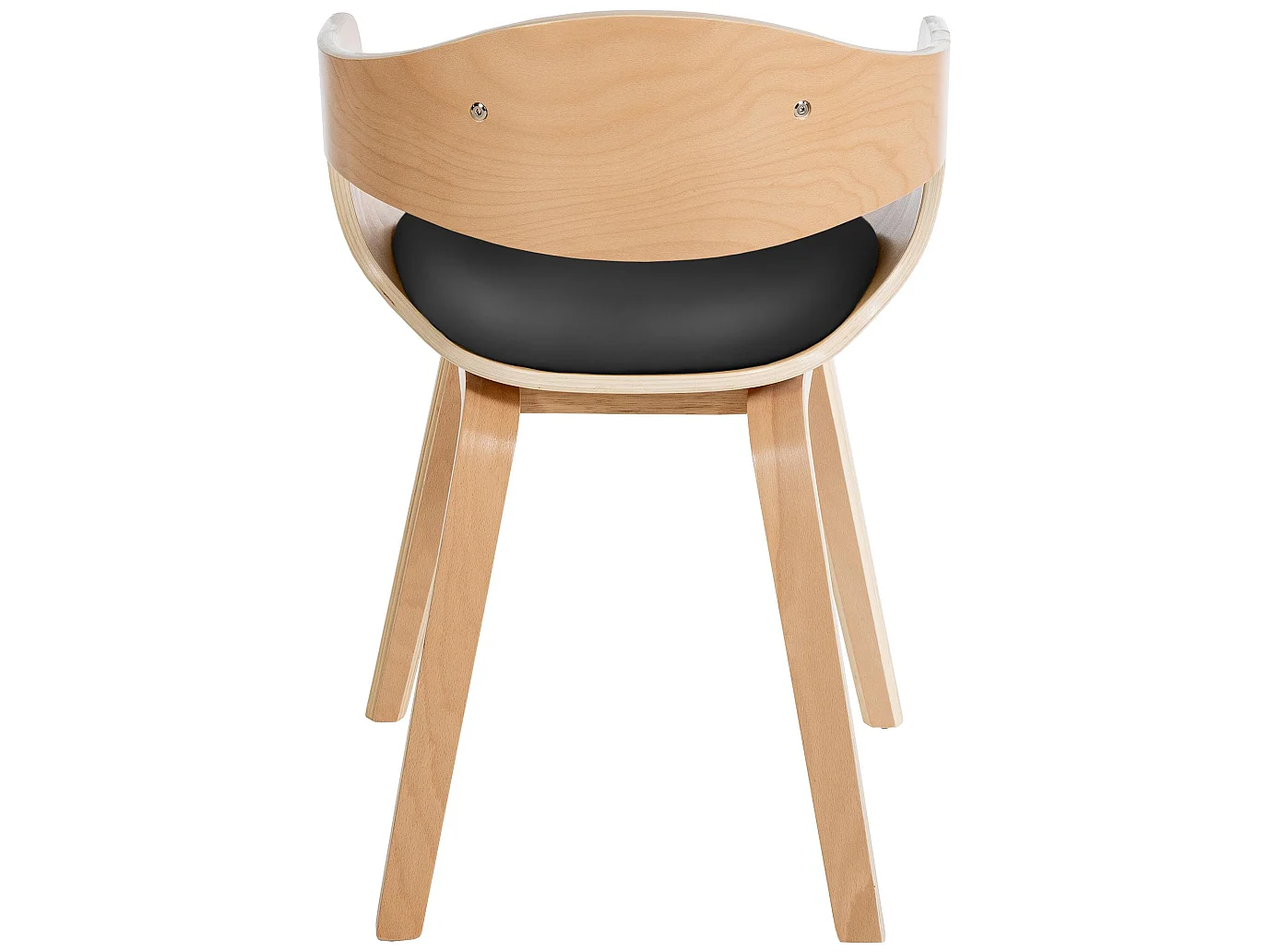 chaises avec accoudoirs - Similicuir & Antique clair - Nature / Noir - Kingston