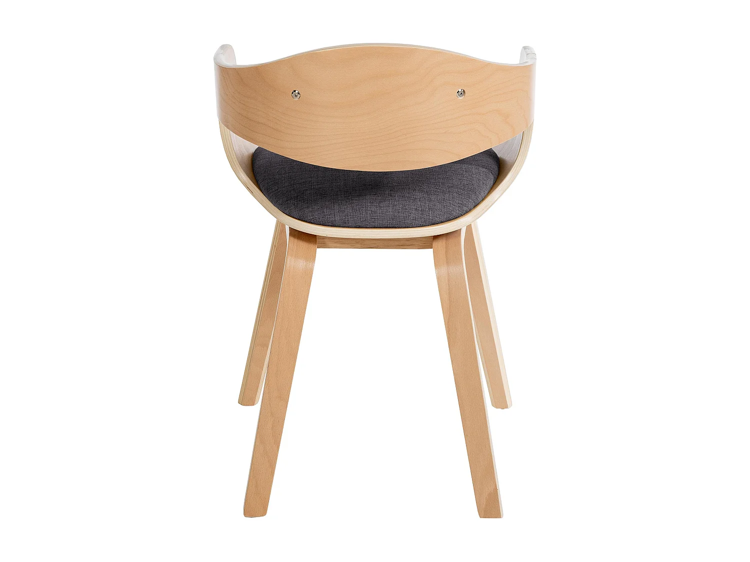 chaises avec accoudoirs - Tissu - Nature / Gris clair - Kingston