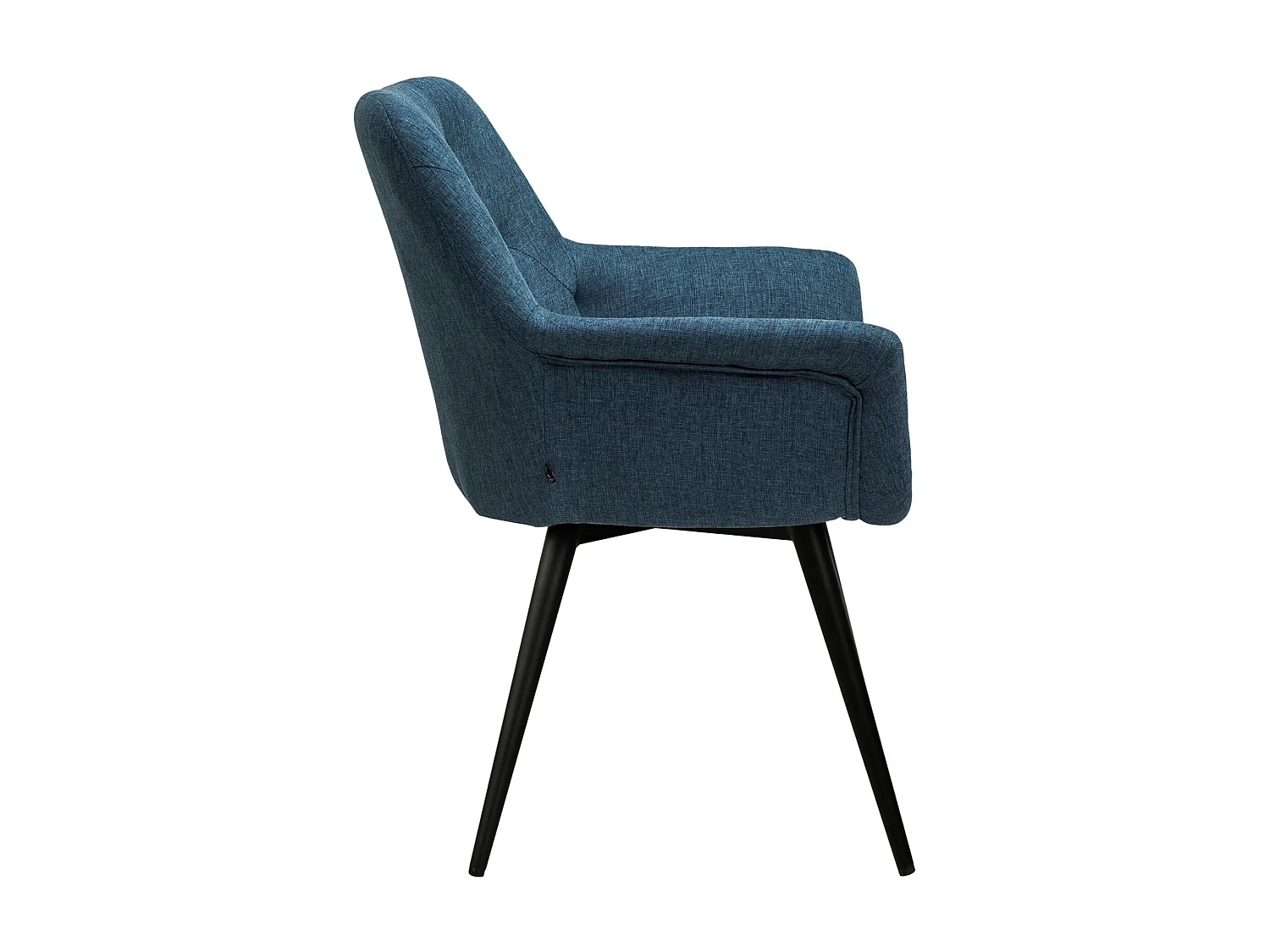 Chaise gondole - Tissu & Métal - Bleu - Langford