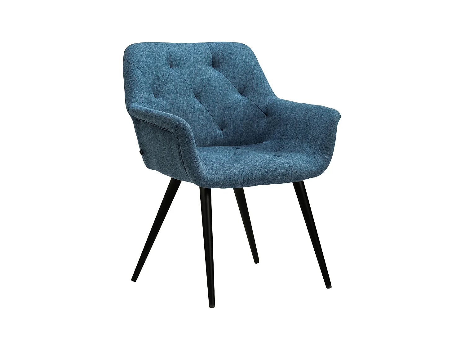 Chaise gondole - Tissu & Métal - Bleu - Langford