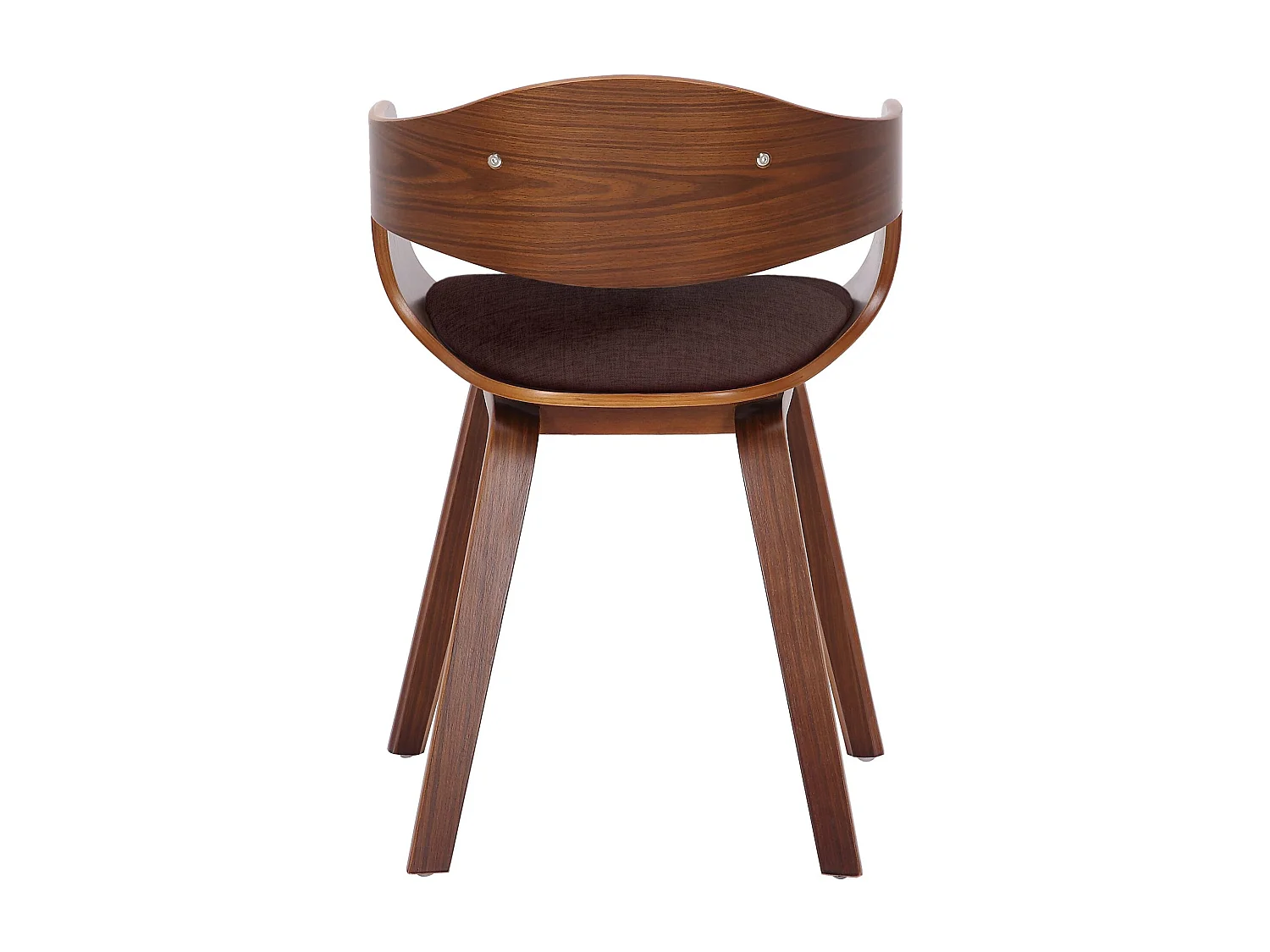 chaises avec accoudoirs - Tissu - Noyer / Marron - Kingston