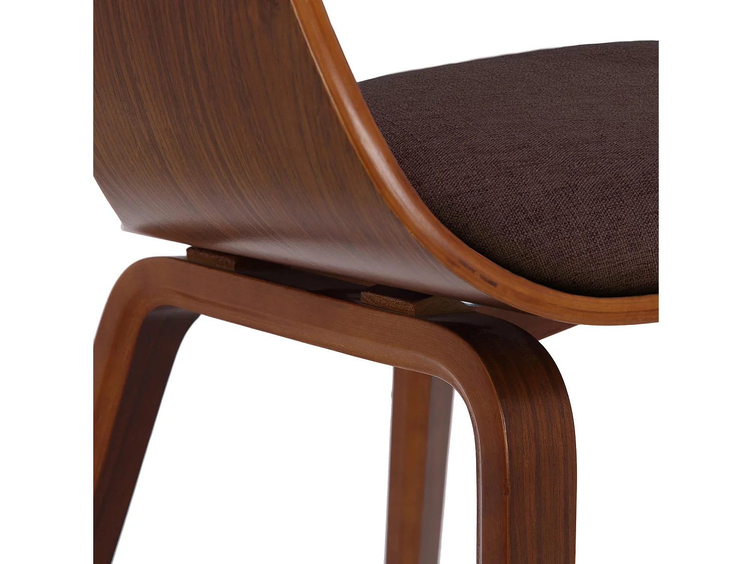 chaises avec accoudoirs - Tissu - Noyer / Marron - Kingston