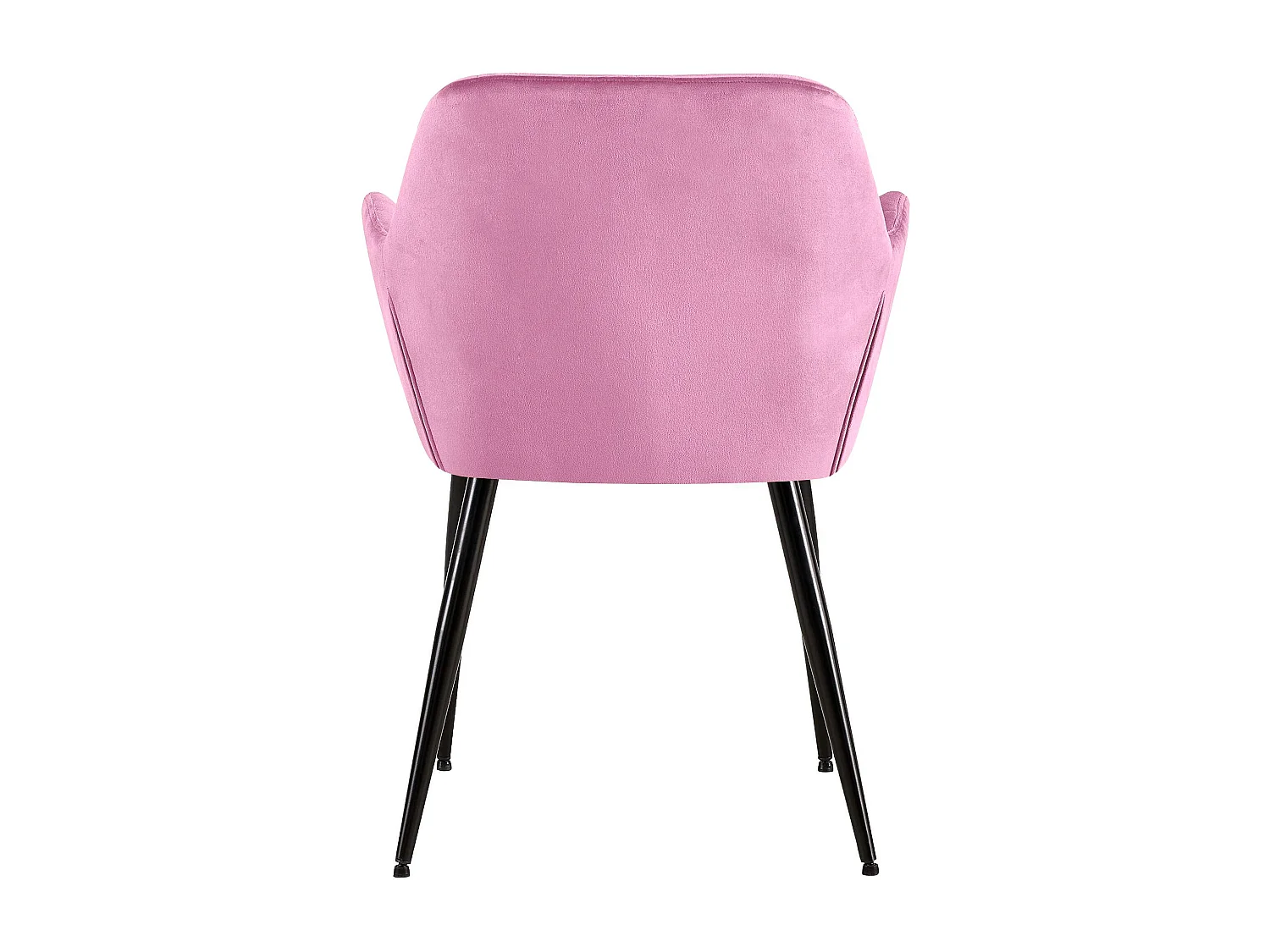 chaises avec accoudoirs - Velours - Rose - Emia